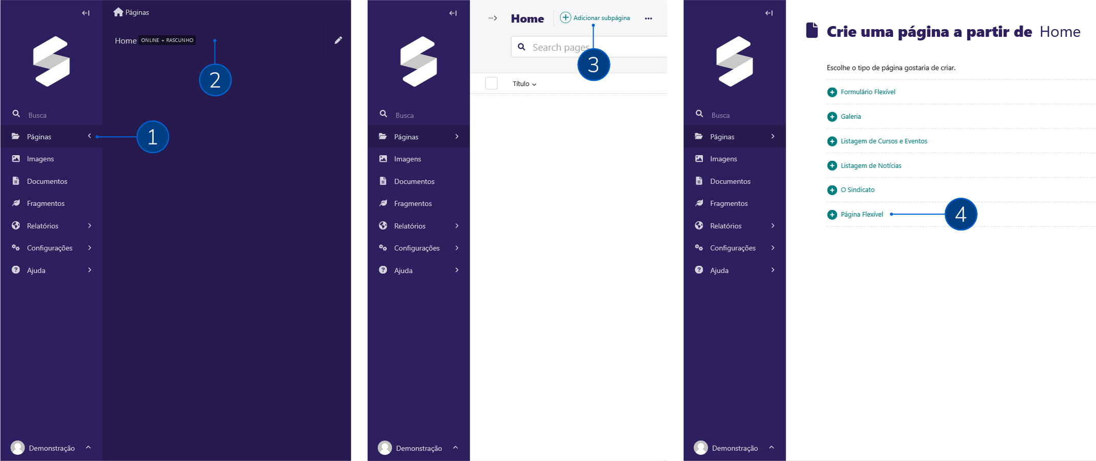 Manual: Páginas Flexíveis