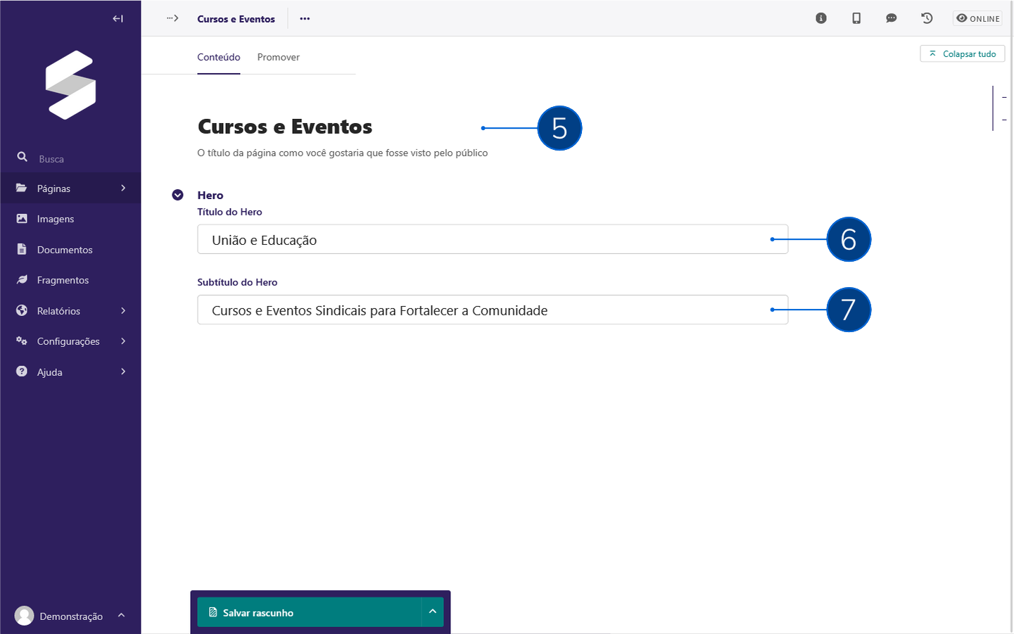 Manual: Cursos e Eventos 02