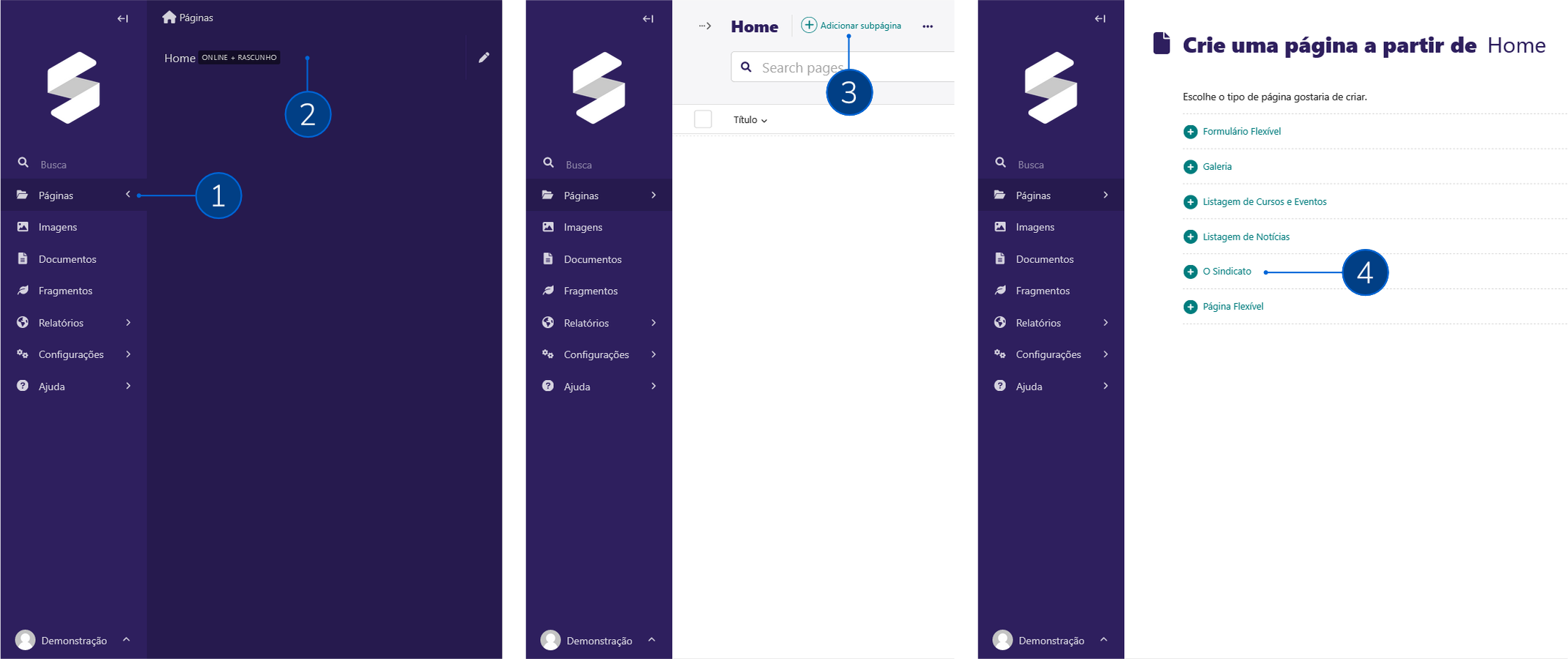 Manual: Páginas Institucionais - 01